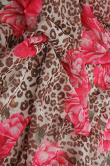 1 Yard Red/Brown Sheer Mesh Knit Fabric in Red/Brown, 56/58? Wide Polyester Spandex Blend