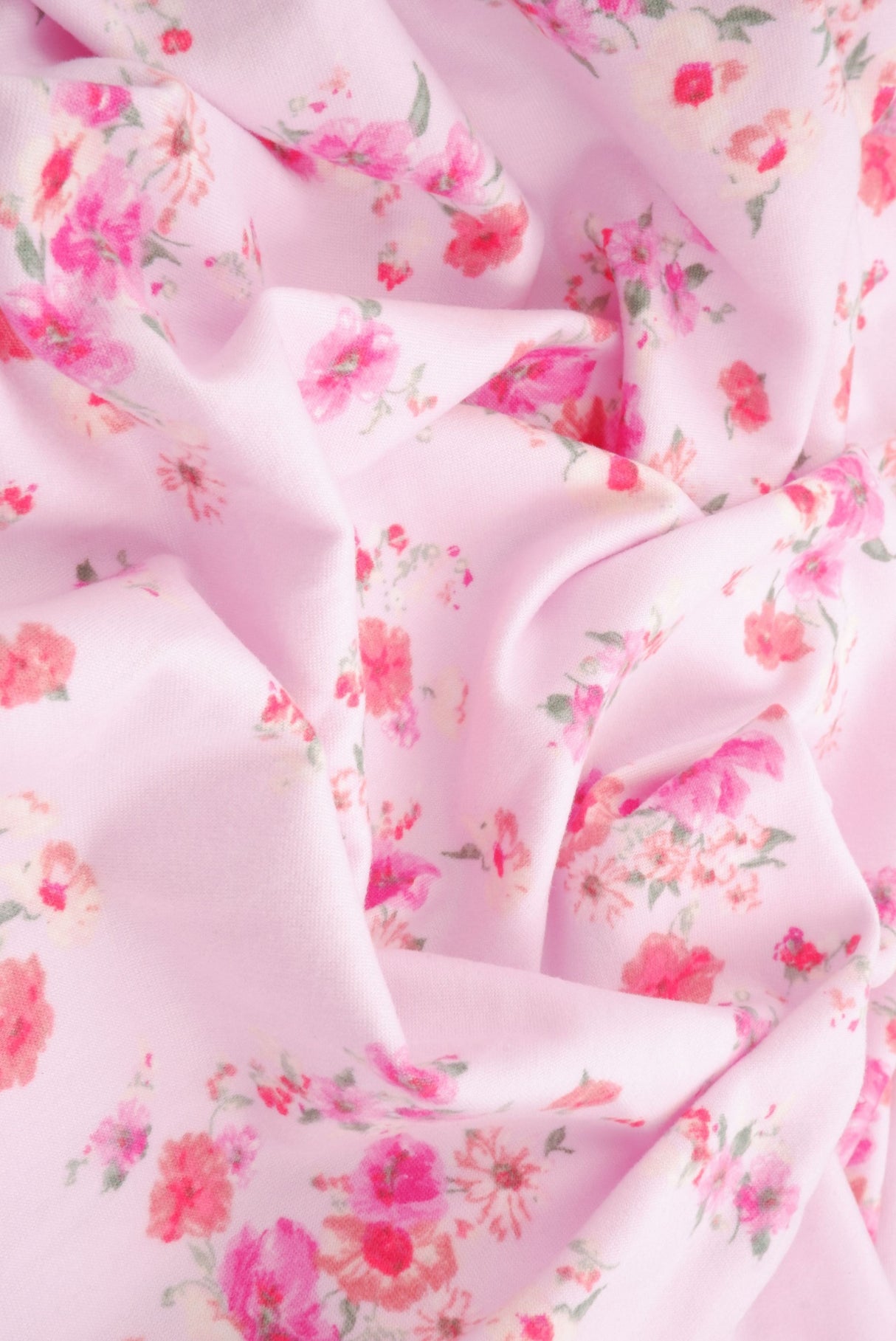 Brushed Ditsy Print Knit Fabric