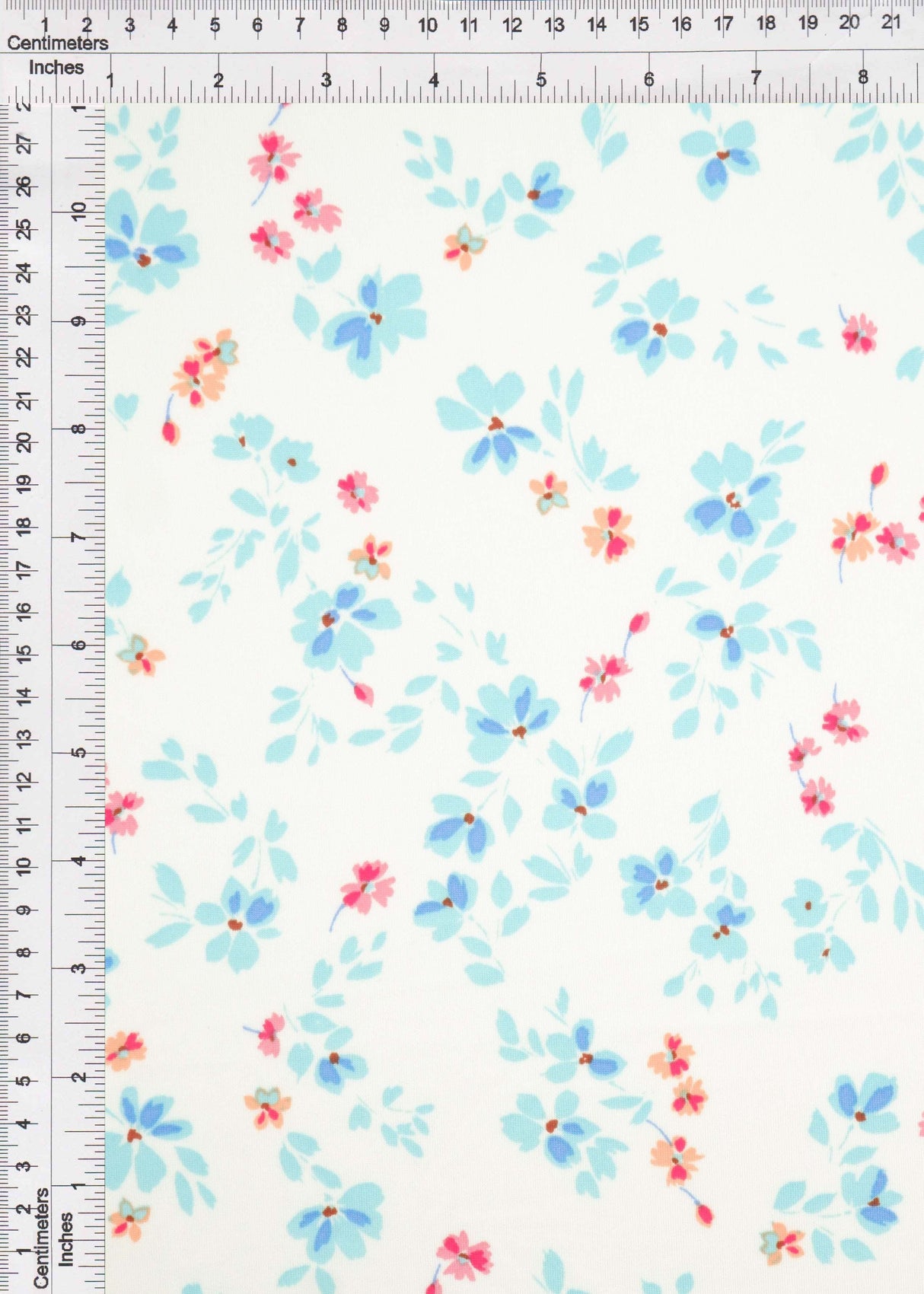 Floral Print Stretch DTY Knit Fabric