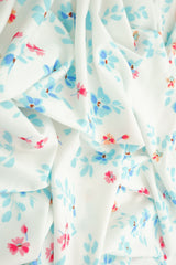 Floral Print Stretch DTY Knit Fabric