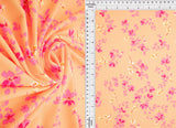 Floral Print Stretch DTY Knit Fabric