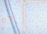 1 Yard Cotton Feel 2x2 Rib Knit Under The Sea Fabric 58/59 Inch Wide Soft Stretch Ribbing for Kidswear & DIY Crafts