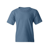 Youth Short Sleeve Heavy Cotton T-Shirt Breathable and Long Lasting