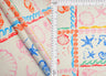 Printed Linen Look Woven Fabric Under the Sea