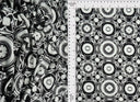 1 Yard Modern Geo DTY Stretch Knit Fabric 58/60 Inch Wide Soft Lightweight Print for Stylish Clothing & Craft Projects