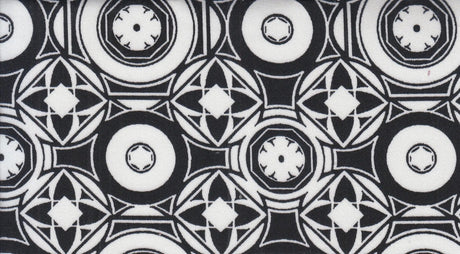 1 Yard Modern Geo DTY Stretch Knit Fabric 58/60 Inch Wide Soft Lightweight Print for Stylish Clothing & Craft Projects