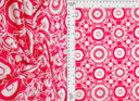 1 yarda de tela de punto DTY con estampado geométrico, mezcla de poliéster y spandex de 190 GSM, ancho de 58/60"