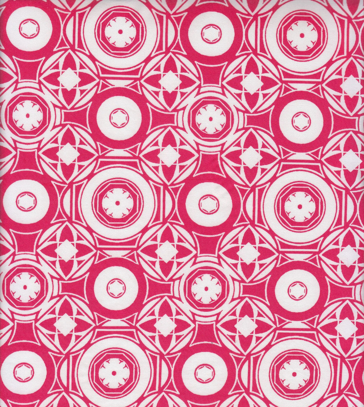 1 Yard Modern Geo DTY Stretch Knit Fabric 58/60 Inch Wide Soft Lightweight Print for Stylish Clothing & Craft Projects