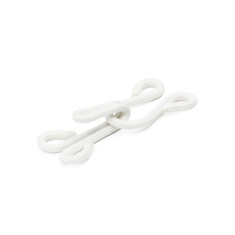 Dritz Covered Hooks & Eyes - White Extra Large - 2 Sets