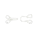 Dritz Covered Hooks & Eyes - White Extra Large - 2 Sets