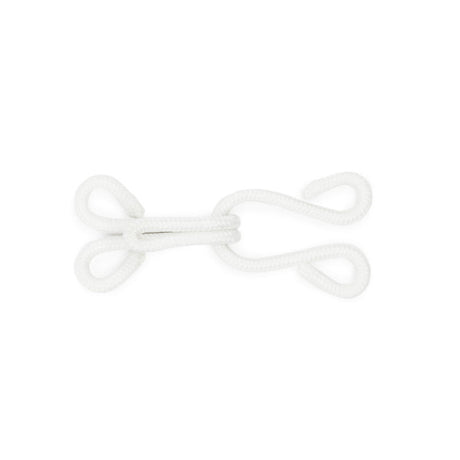Dritz Covered Hooks & Eyes - White Extra Large - 2 Sets