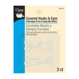 Dritz Covered Hooks & Eyes - White Extra Large - 2 Sets