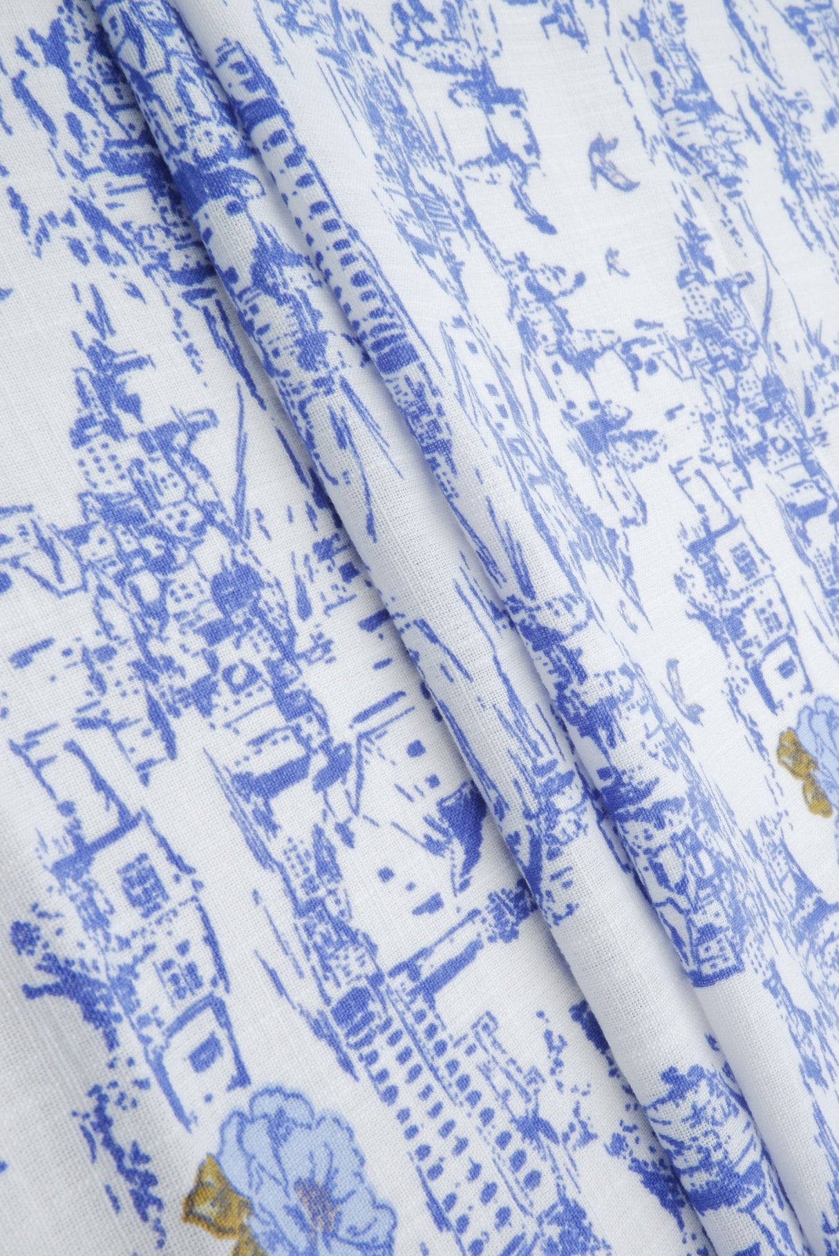 Toile Linen Look Woven Fabric