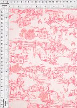 Toile Linen Look Woven Fabric