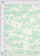 Toile Linen Look Woven Fabric