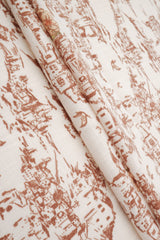 Toile Linen Look Woven Fabric