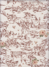 Toile Linen Look Woven Fabric