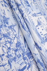 Toile Linen Look Woven Fabric