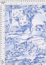 Toile Linen Look Woven Fabric