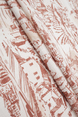 Toile Linen Look Woven Fabric