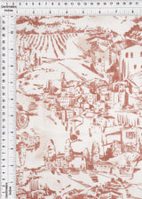 Toile Linen Look Woven Fabric