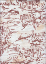 Toile Linen Look Woven Fabric