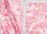 Toile Linen Look Woven Fabric