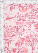 Toile Linen Look Woven Fabric
