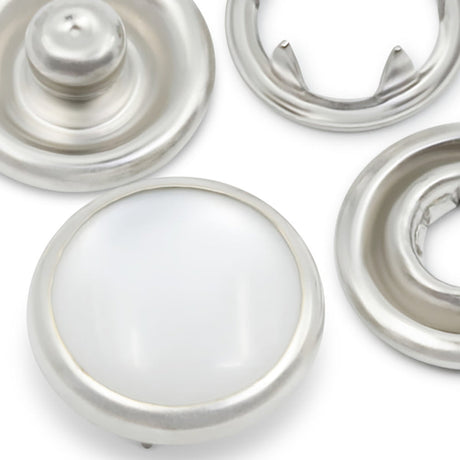 Dritz Pearl Snap Fasteners - White - 7/16", 12 Sets