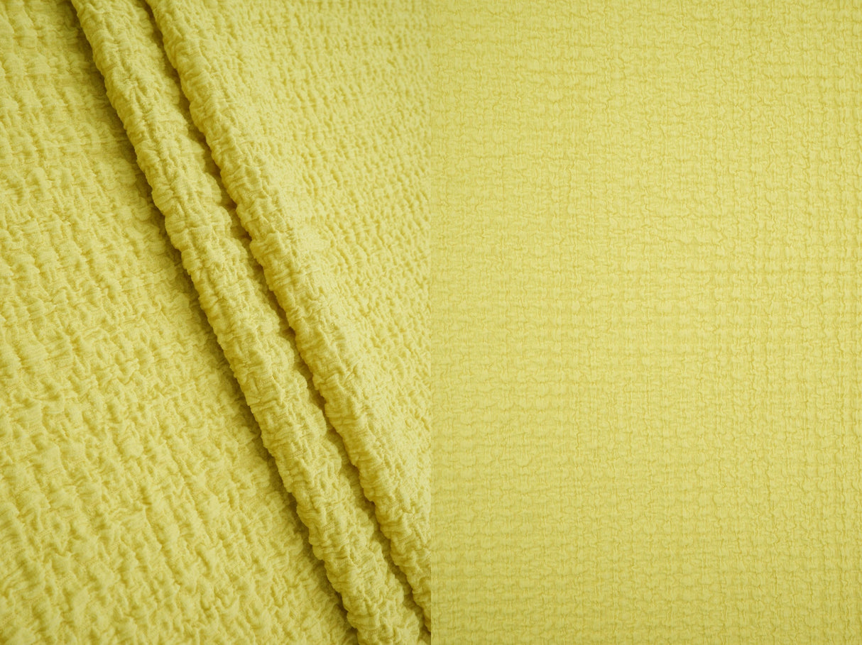 Waffle Crepe Solid Knit Fabric