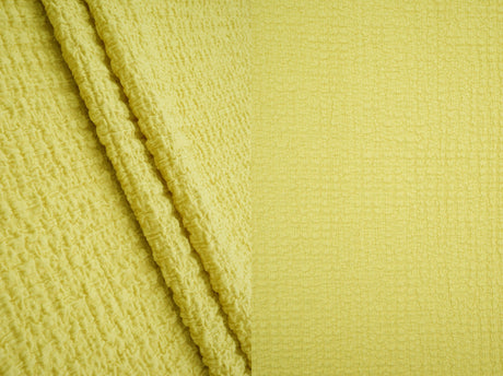 Waffle Crepe Solid Knit Fabric