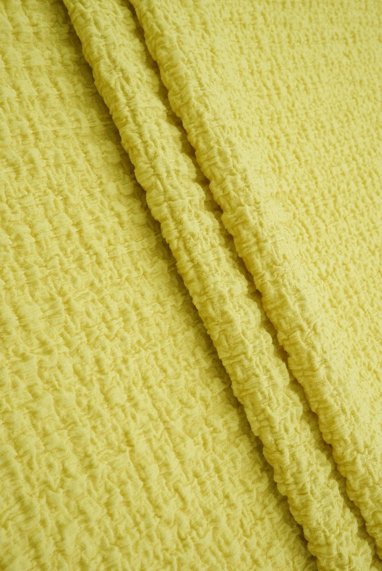 Waffle Crepe Woven Fabric, Stretch Textured Home Decor Material 58/59" Wide