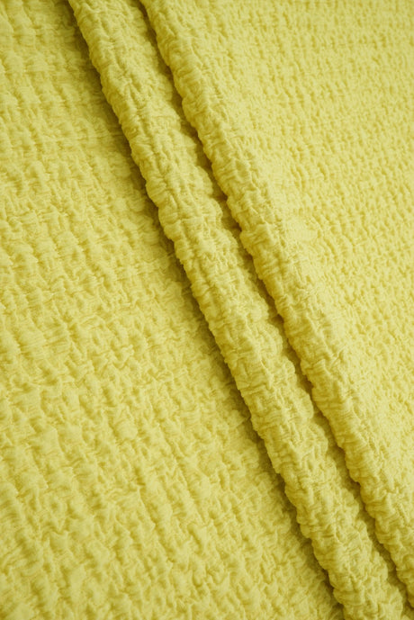 Waffle Crepe Woven Fabric, Stretch Textured Home Decor Material 58/59" Wide