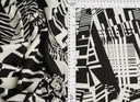 1 Yard DTY Geo Print Fabric 190 GSM Polyester Spandex Blend 58/60" Width