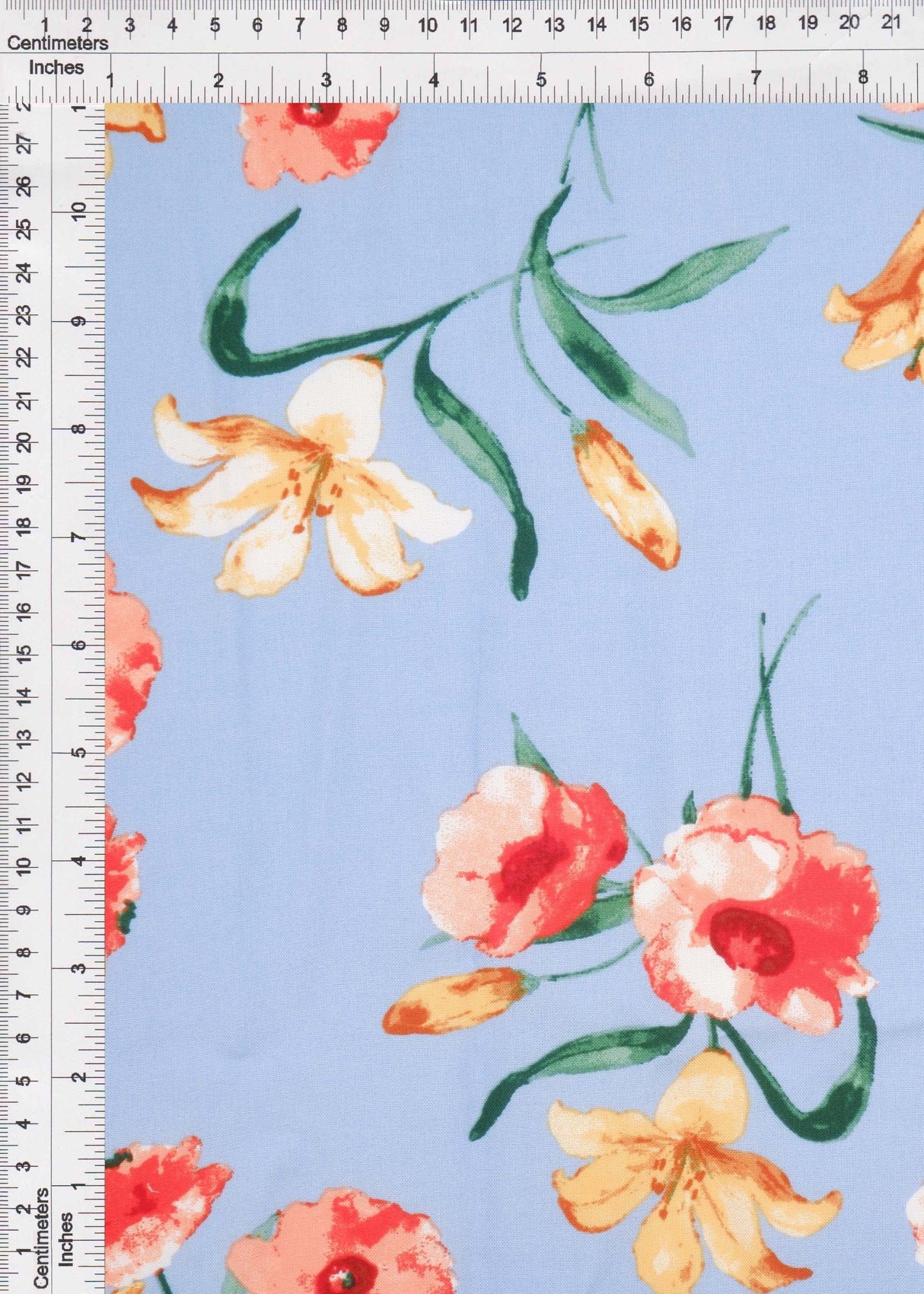 Floral Rayon Challis Woven Fabric