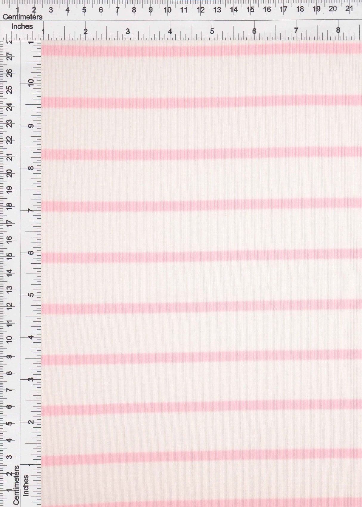 Stripe Knit Fabric Black Ivory