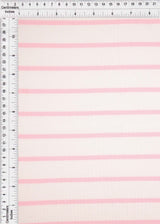 Stripe Knit Fabric Black Ivory