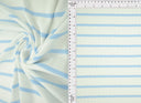 Stripe Knit Fabric Black Ivory
