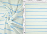 Stripe Knit Fabric Black Ivory