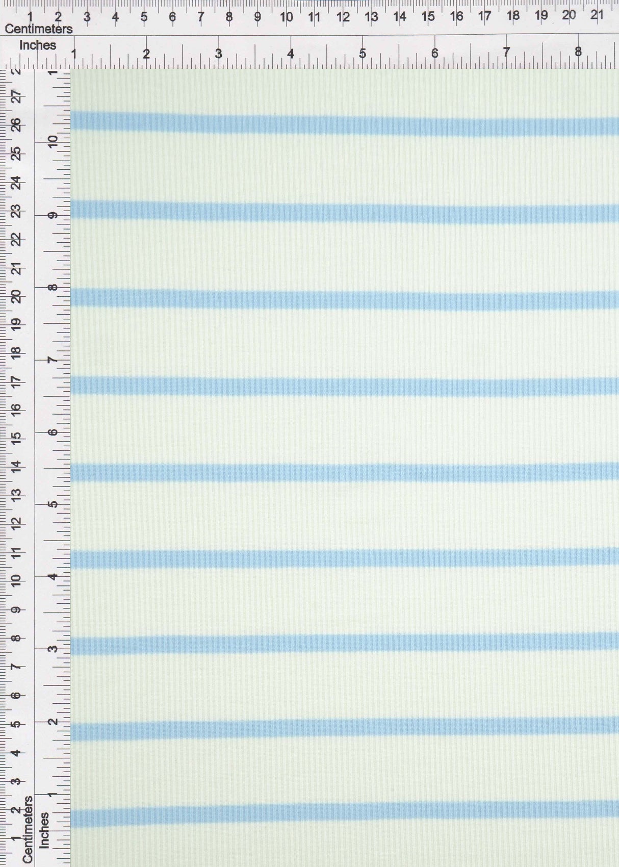 Stripe Knit Fabric Black Ivory