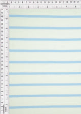 Stripe Knit Fabric Black Ivory