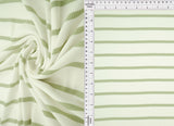 Stripe Knit Fabric Black Ivory