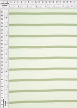 Stripe Knit Fabric Black Ivory