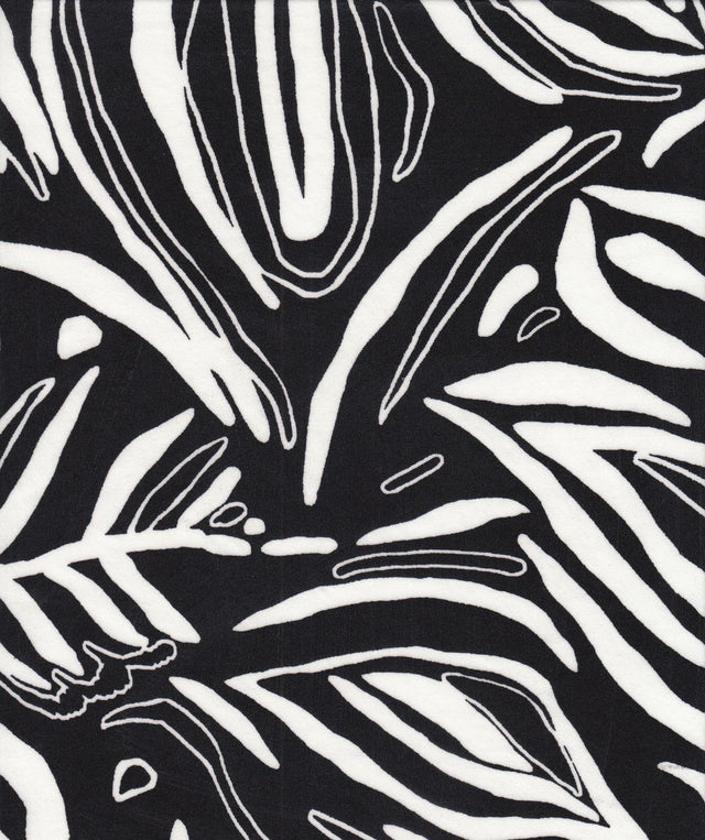 Leaf Print Stretch DTY Knit Fabric