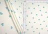 Heart Print Ribbed Knit Fabric