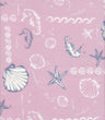 Printed Linen Look Woven Fabric Under the Sea