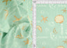 Printed Linen Look Woven Fabric Under the Sea