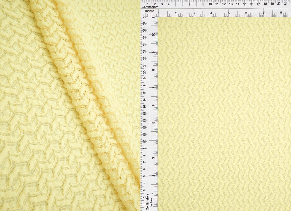 1 Yard Crochet Lace Fabric, 58/60? Wide Polyester Spandex Blend