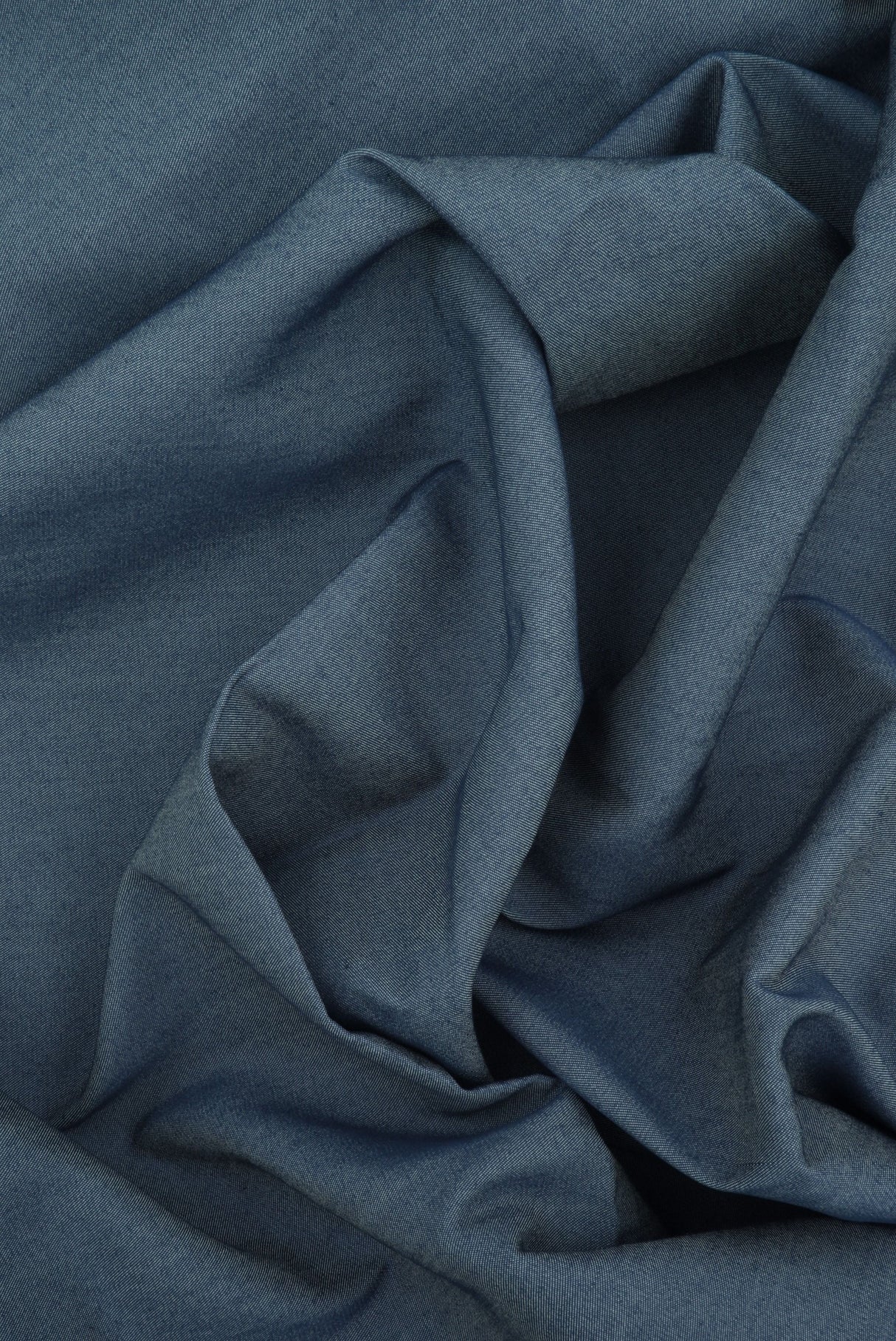 Chambray Woven Fabric Denim Blue