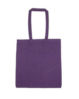 Lightweight Recycled Canvas Tote Bag with Extended Handle